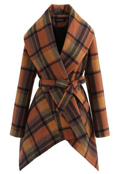 Abrigo Rebajas con Estampado Candy Plaid
