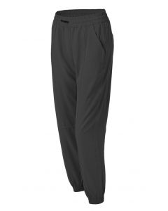 Drawstring Pockets Tapered Joggers in Black