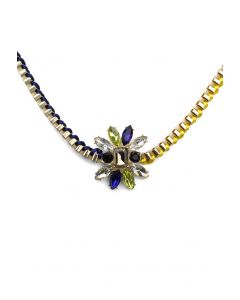 Collar de joya de mezcla de punto de cadena
