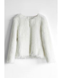 
My Chic Faux Fur Coat in White