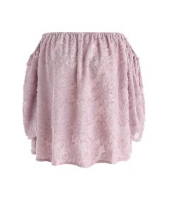 Top sin hombros con borlas florales Best in Bloom en rosa