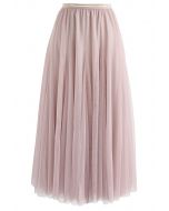 My Secret Weapon Tulle Maxi Skirt in Pink