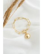 Golden Pearl Chain Bracelet